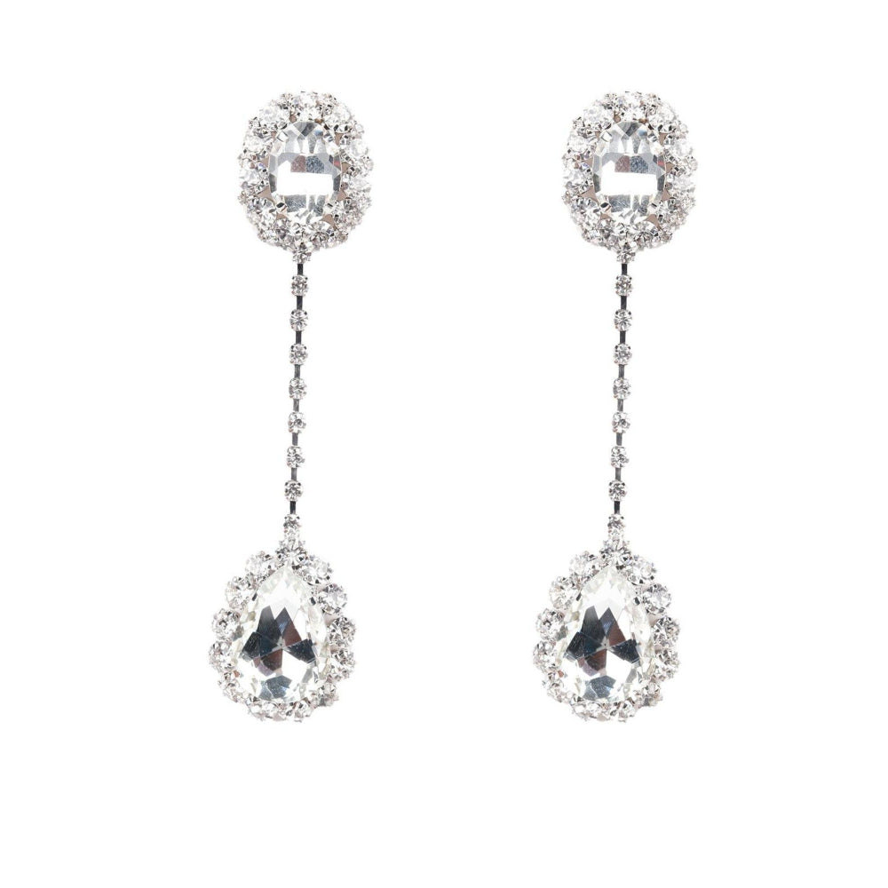 Odette Women Silver Drop Earrings