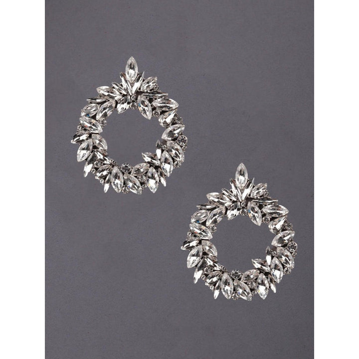 Odette Women Silver Metal Drop Earrings