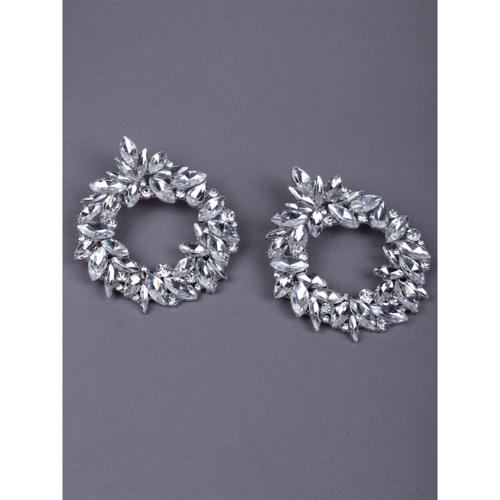 Odette Women Silver Metal Drop Earrings