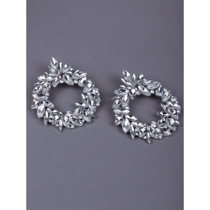 Odette Women Silver Metal Drop Earrings