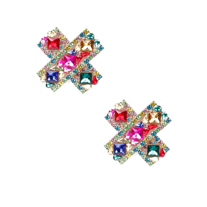 Odette Women Multicoloured Metal Earrings