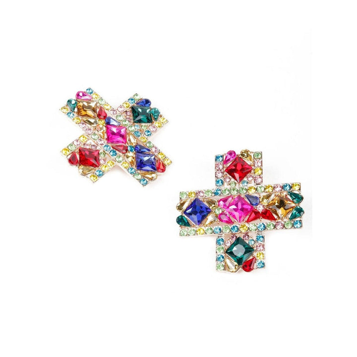 Odette Women Multicoloured Metal Earrings