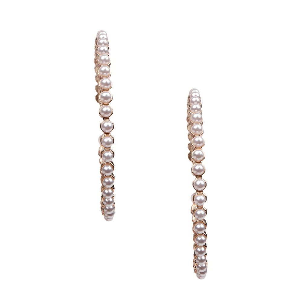 Odette Women White Metal Earrings