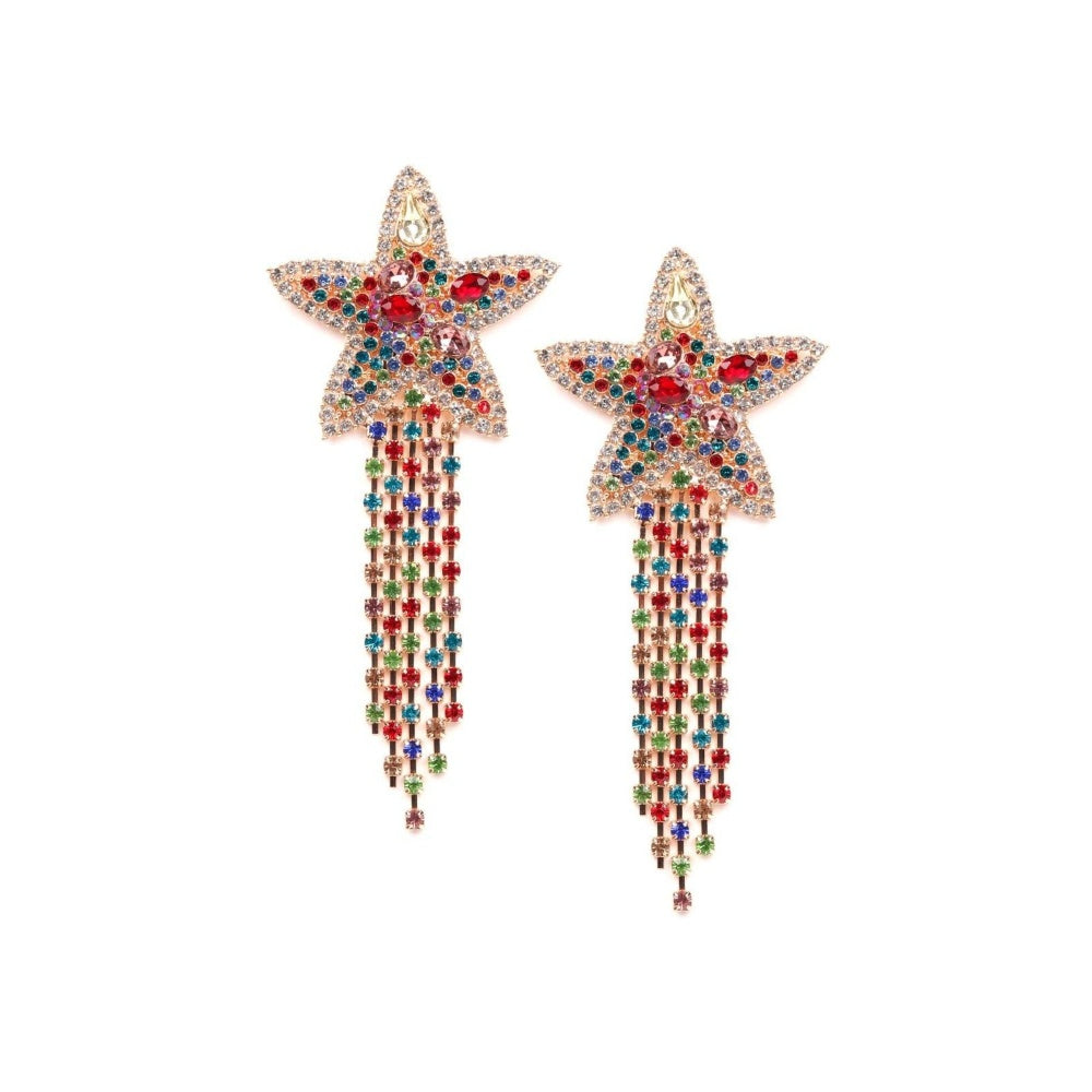 Odette Women Multicolour Metal Earrings