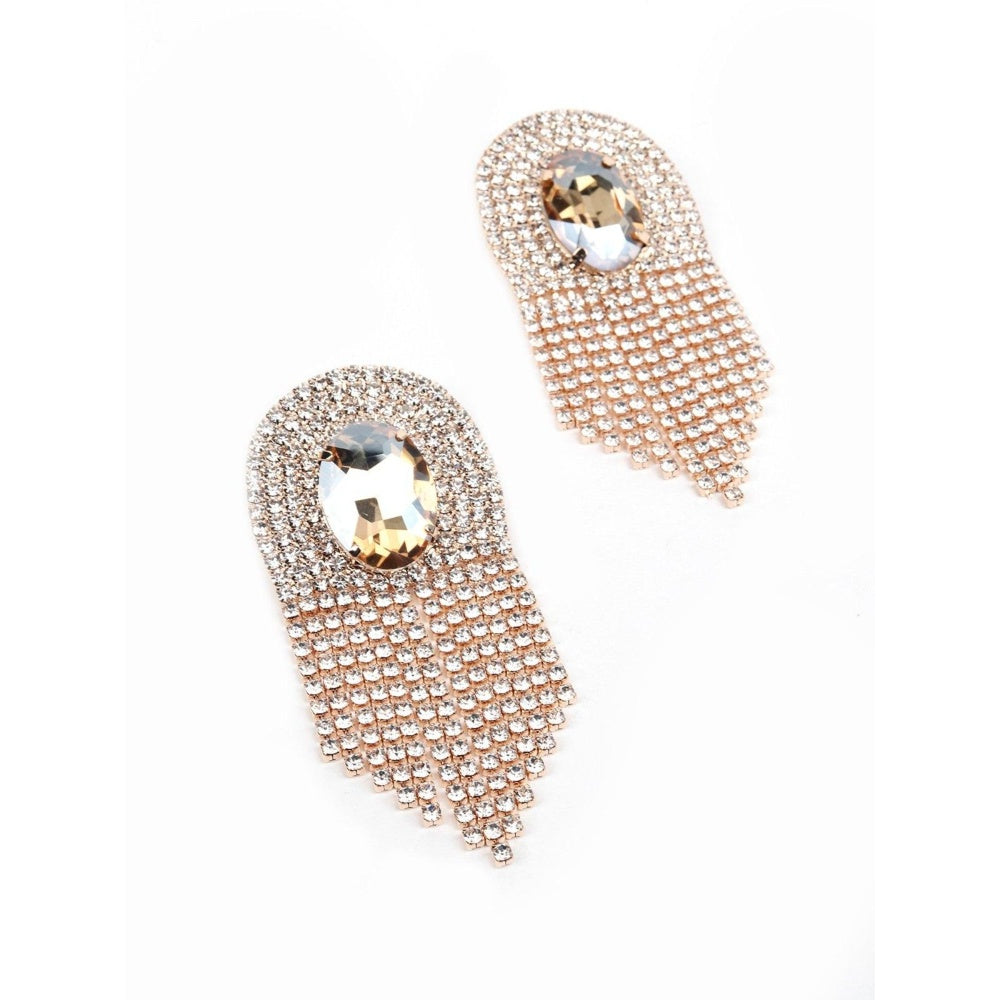 Odette Women Gold Metal Earring