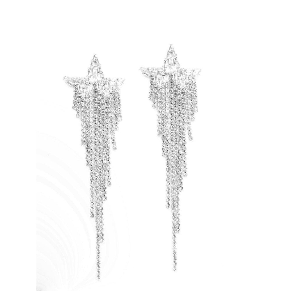 Odette Women Silver Metal Earrings