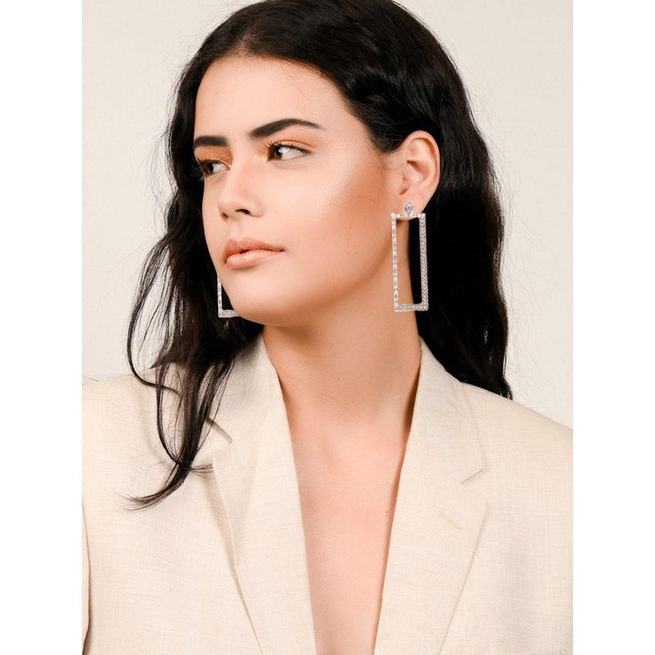 Odette Women Silver Metal Earrings