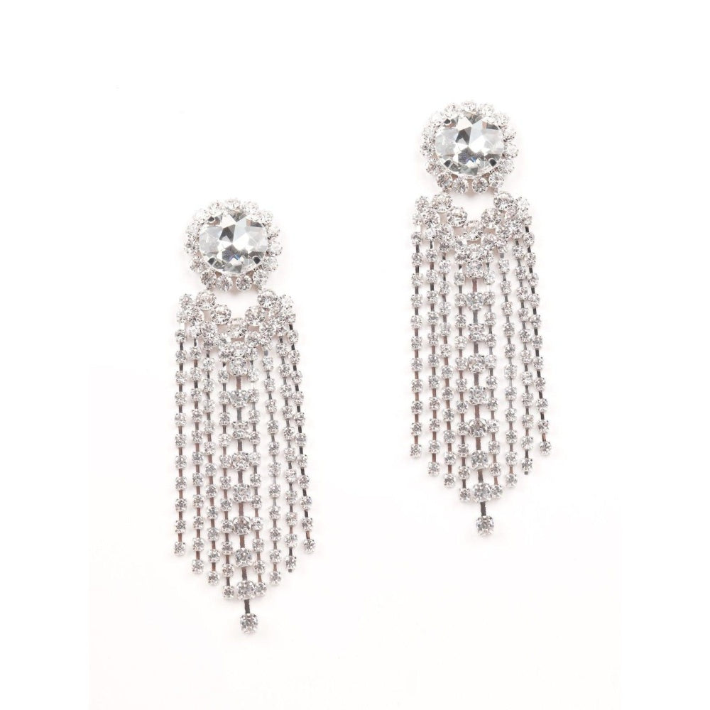 Odette Women Silver Metal Drop Earring