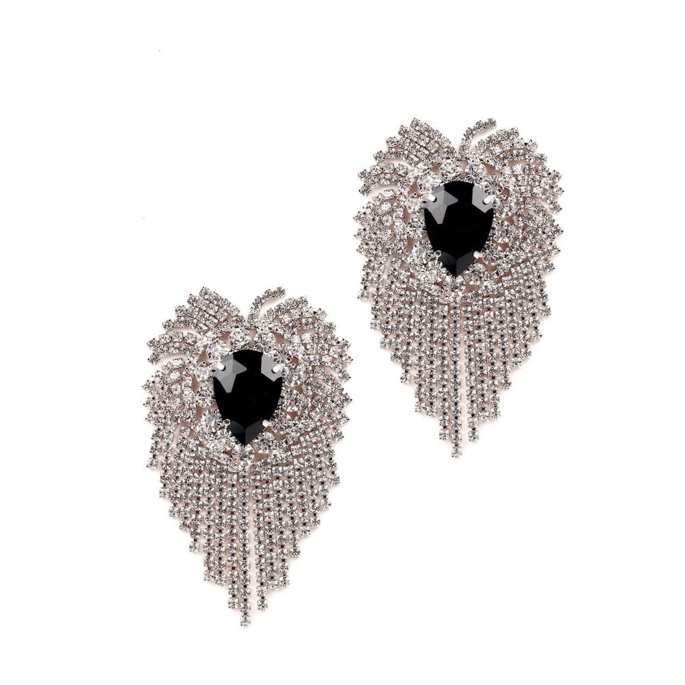 Odette Women Black Metal Earring