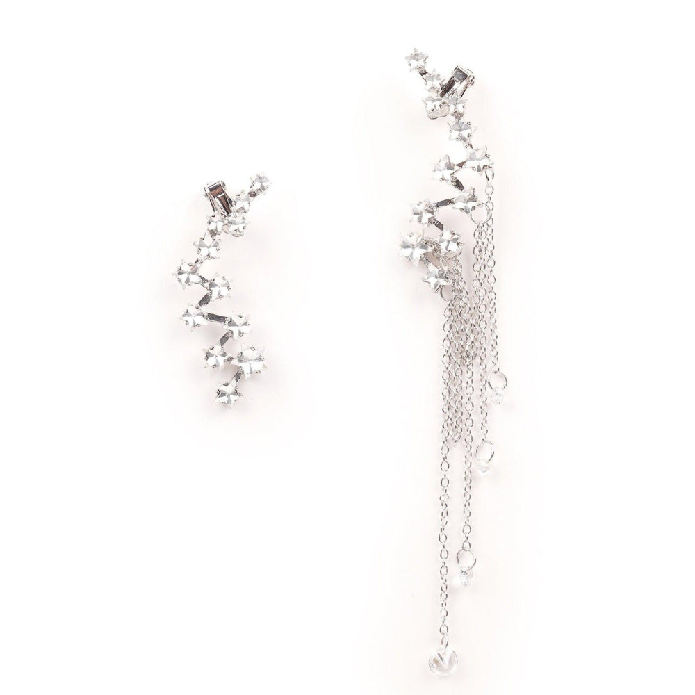 Odette Women Silver Metal Earrings