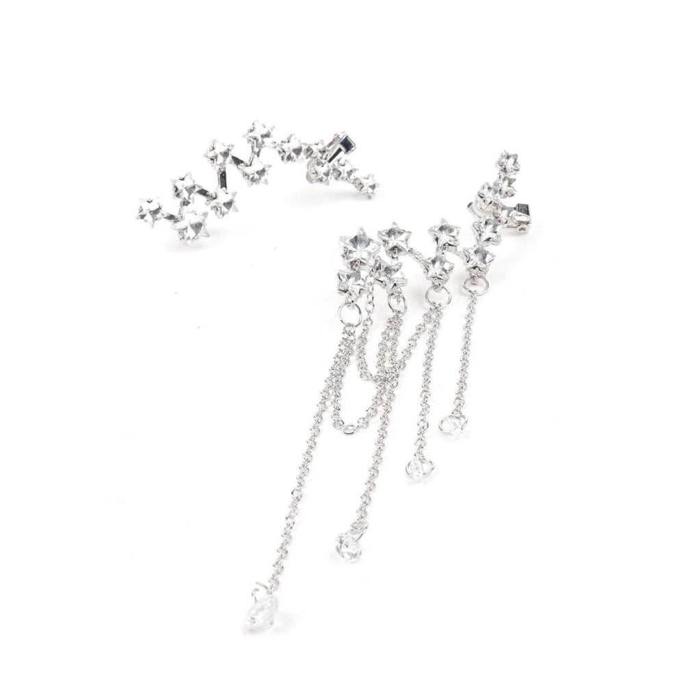 Odette Women Silver Metal Earrings