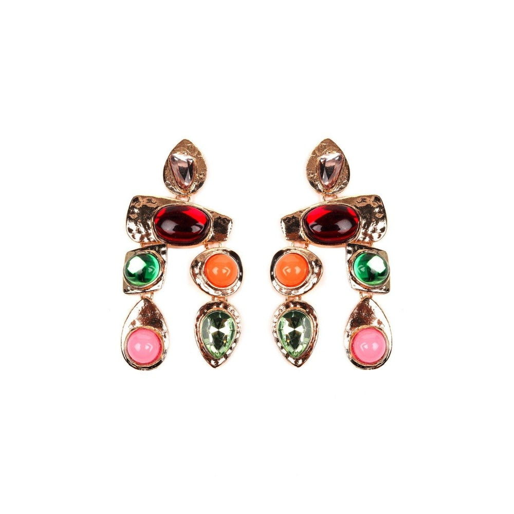 Odette Women Multicolour Metal Earrings