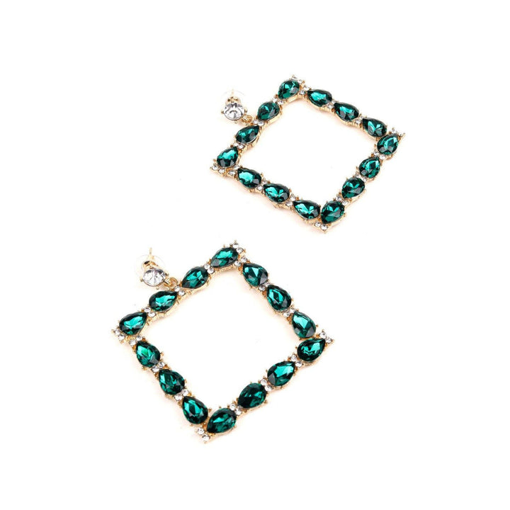 Odette Women Green Metal Earrings