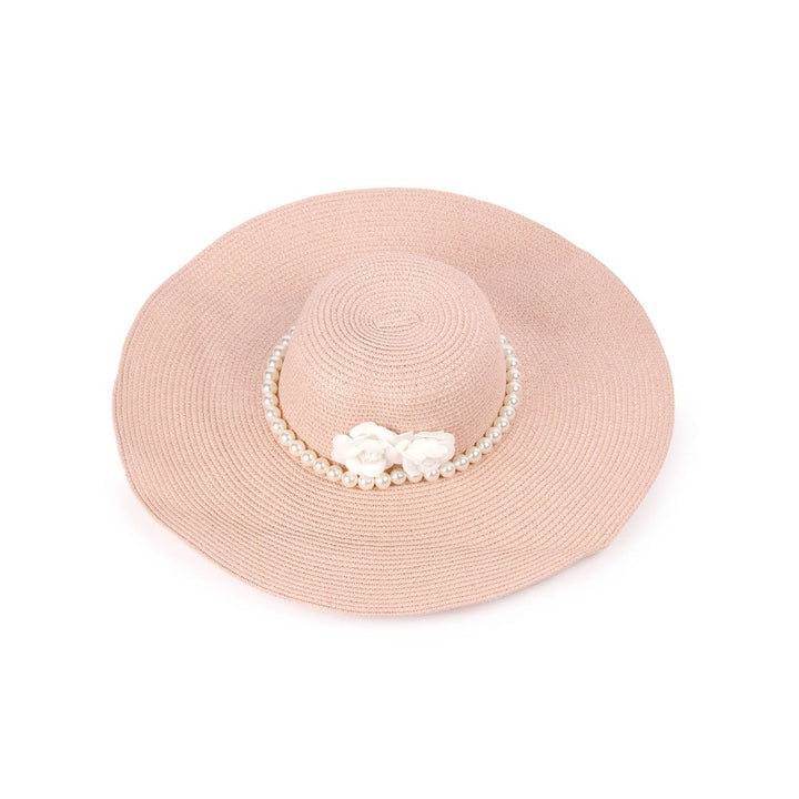 Odette Women Peach Textured Sun Hat