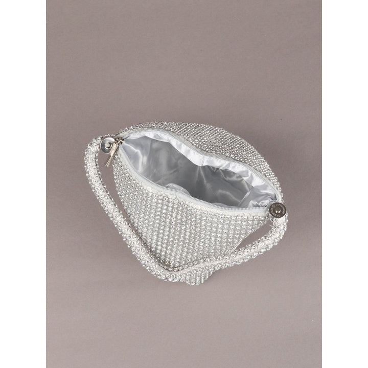 Odette Silver Clutch for Women