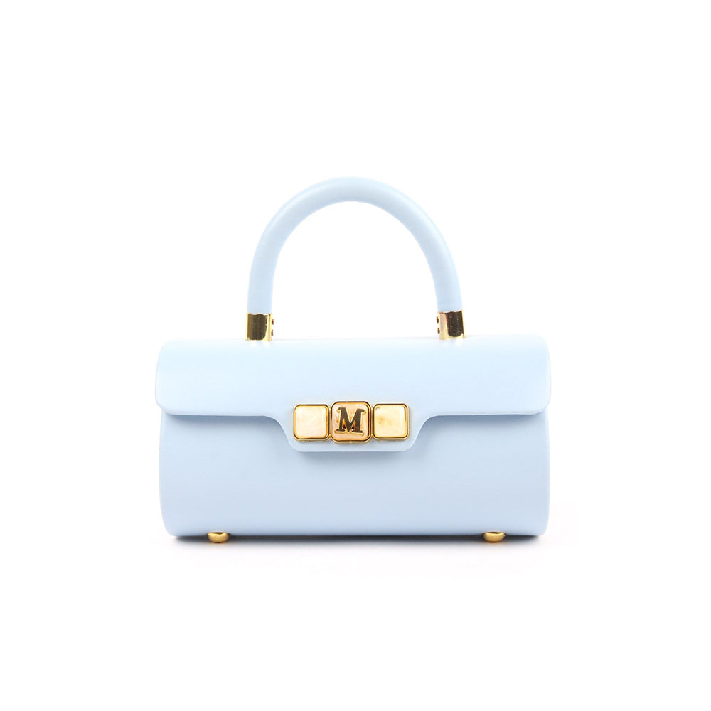 Odette Blue Structured Clutch for Women