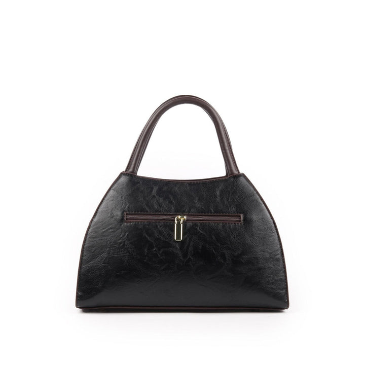 Odette Black Embroidered Hand Bag for Women