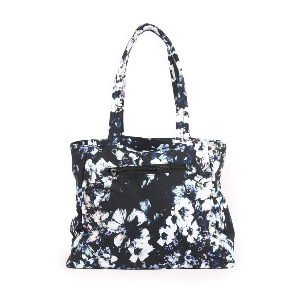 Odette Black and White Pu Tote Bag for Women