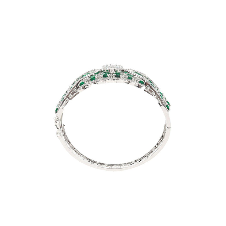 Odette Green Stones Studded Bracelet for Women