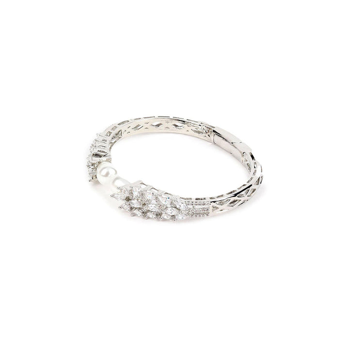 Odette White Stones Studded Bracelet for Women