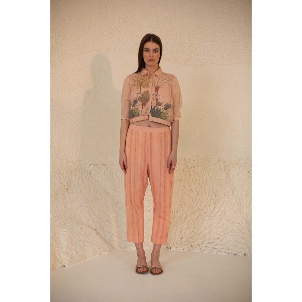 OJA Fern Blush Pink Linen Co-Ord (Set of 3)