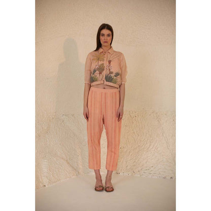 OJA Fern Blush Pink Linen Co-Ord (Set of 3)