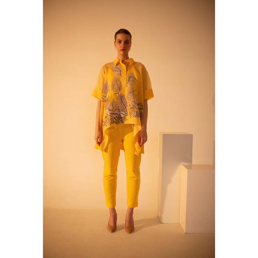 OJA Fern Pastel Yellow 3 Piece Co-Ord (Set of 3)