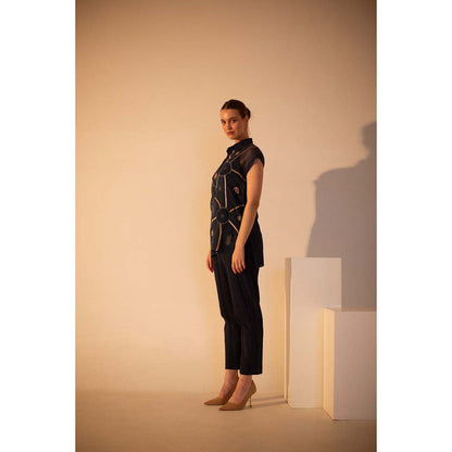 OJA Fern Midnight Blue Earthy and Crochet Co-Ord (Set of 3)