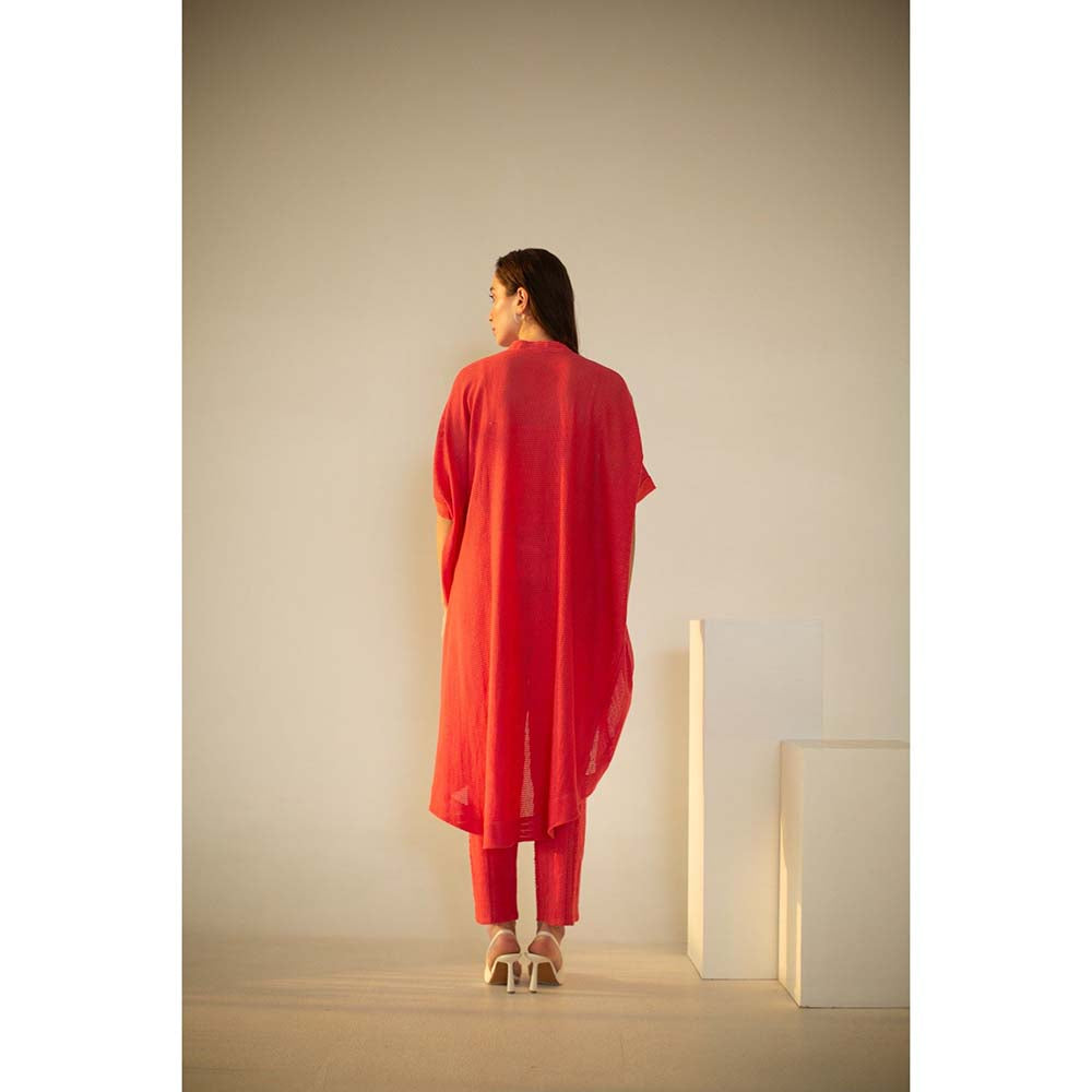 OJA Fern Coral Red 3 Piece Co-Ord (Set of 3)