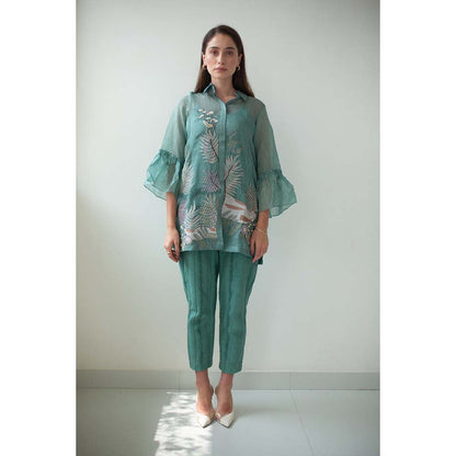 OJA Fern Pine Turquoise 3 Piece Co-Ord (Set of 3)