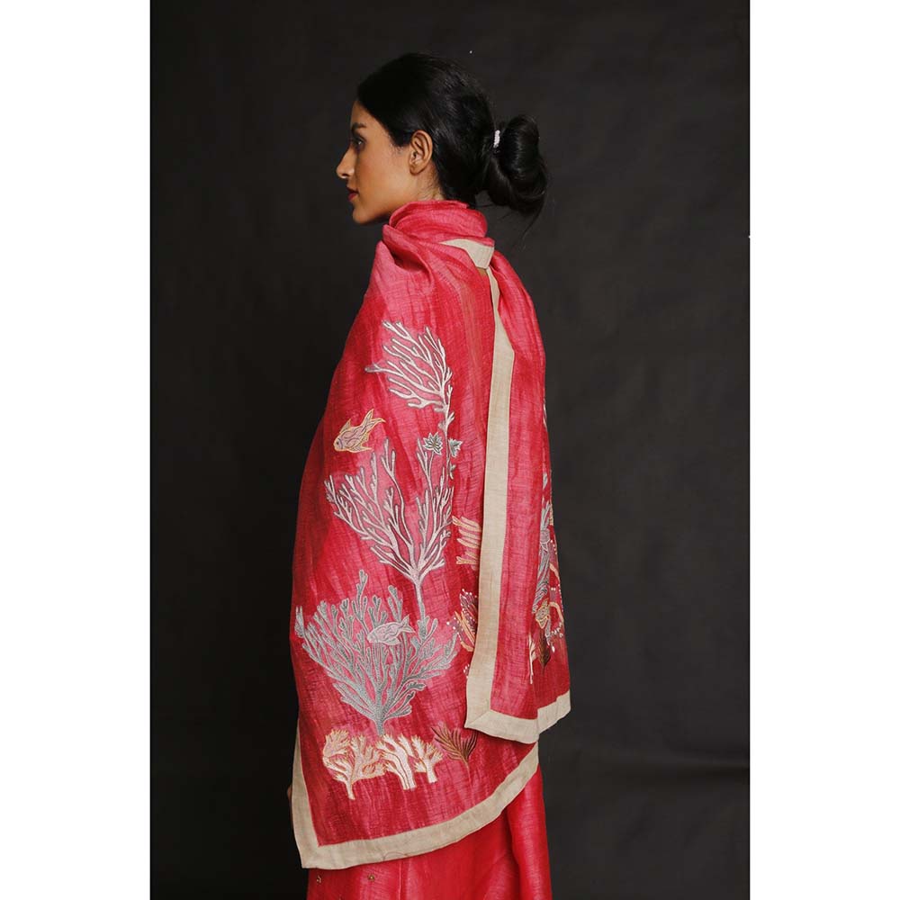 OJA Ruby Marina Kurta and Trouser with Dupatta (Set of 3)