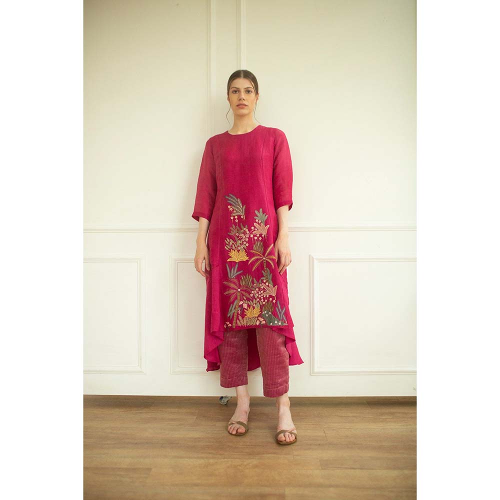 OJA Aurum Pink Kurta and Pant (Set of 2)
