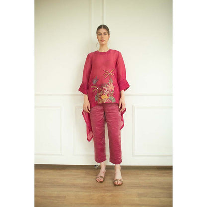 OJA Aurum Pink Tunic and Pant Co-Ord (Set of 2)