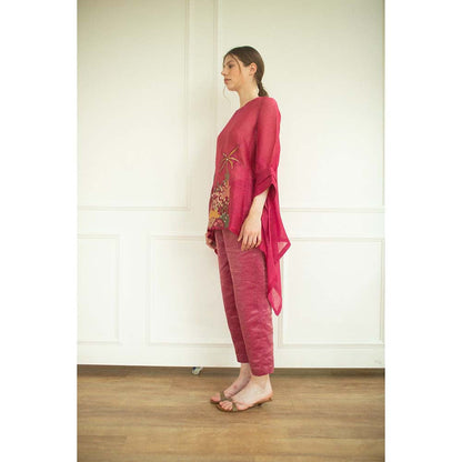 OJA Aurum Pink Tunic and Pant Co-Ord (Set of 2)