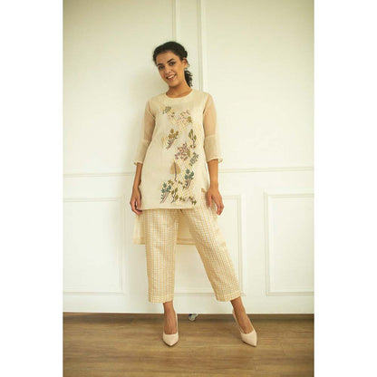OJA Aurum Ivory Tunic and Pant Co-Ord (Set of 2)