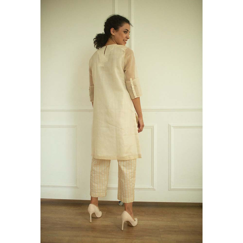 OJA Aurum Ivory Tunic and Pant Co-Ord (Set of 2)