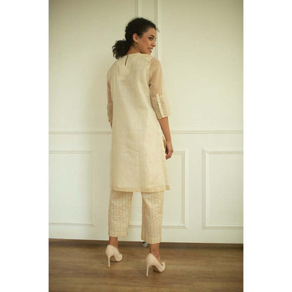 OJA Aurum Ivory Tunic and Pant Co-Ord (Set of 2)