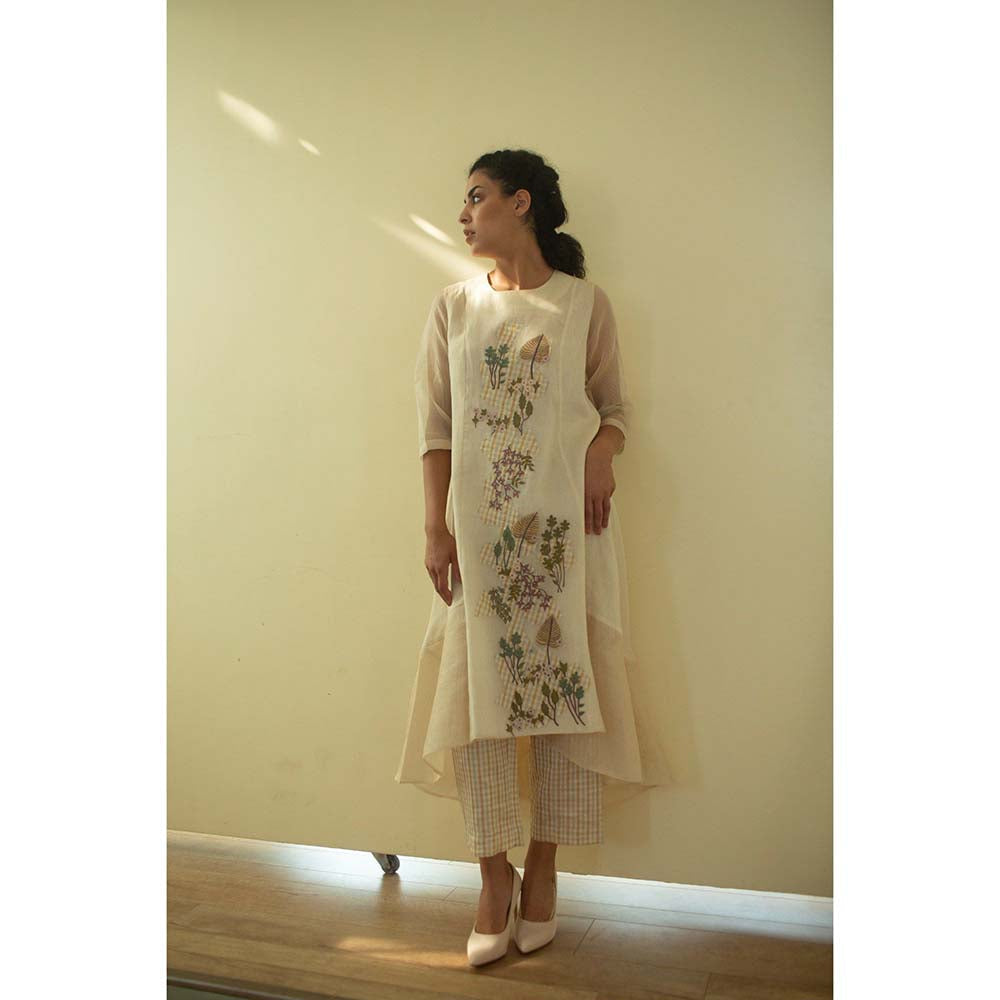 OJA Aurum Ivory Kurta and Pant (Set of 2)