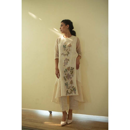 OJA Aurum Ivory Kurta and Pant (Set of 2)
