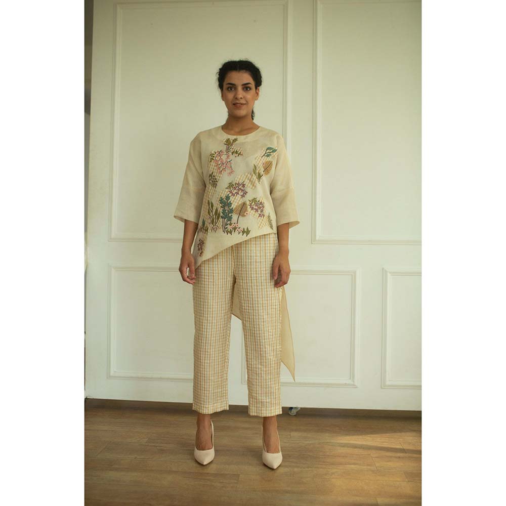 OJA Aurum Ivory Handloom Co-Ord (Set of 2)