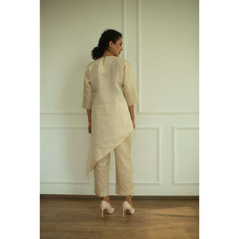 OJA Aurum Ivory Handloom Co-Ord (Set of 2)
