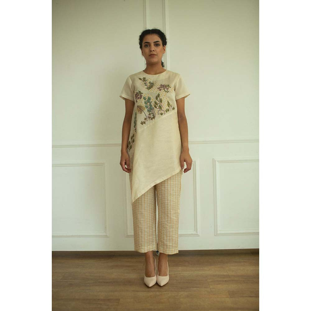 OJA Aurum Ivory Embroidered Co-Ord (Set of 2)