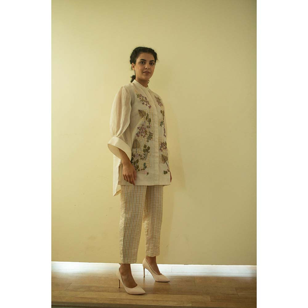 OJA Aurum Ivory Hand Embroidered Co-Ord (Set of 2)
