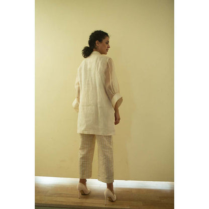 OJA Aurum Ivory Hand Embroidered Co-Ord (Set of 2)