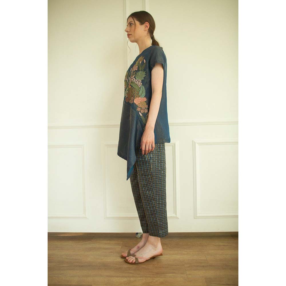 OJA Aurum Marina Silk Co-Ord (Set of 2)