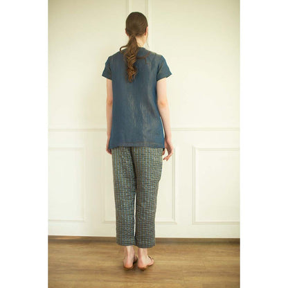 OJA Aurum Marina Silk Co-Ord (Set of 2)