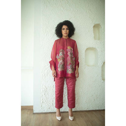 OJA Aurum Flamingo Tunic and Pant Co-Ord (Set of 2)