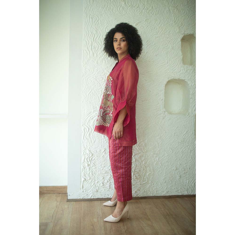 OJA Aurum Flamingo Tunic and Pant Co-Ord (Set of 2)