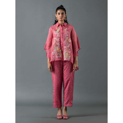 OJA Pink Shirt with Pant (Set of 2)
