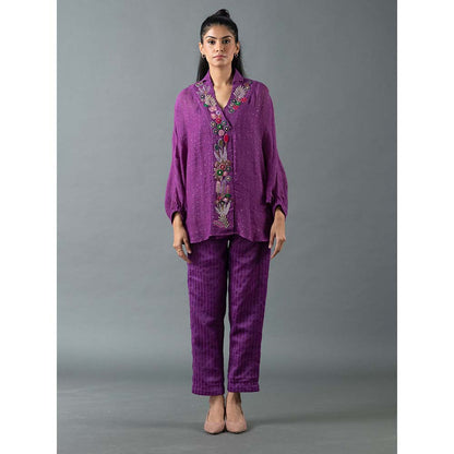 OJA Purple Shirt with Pant (Set of 2)